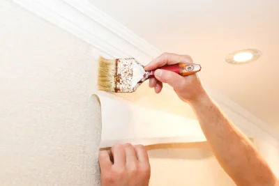 Pose de papier peint aux Petites-Loges — revêtements muraux et toiles de verre